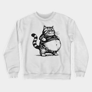 Cute Chubby Cat Crewneck Sweatshirt